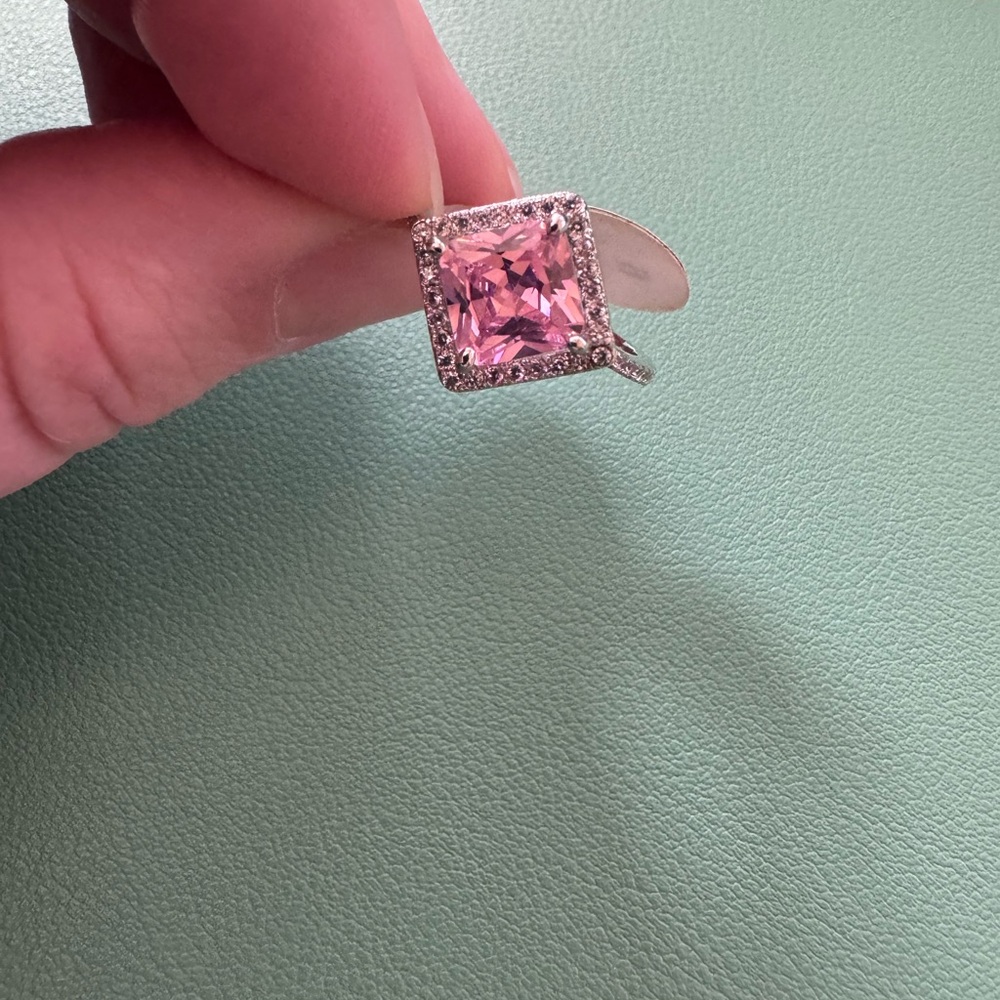 Fragrant Jewels Pink and Silver size 9 ring NWT